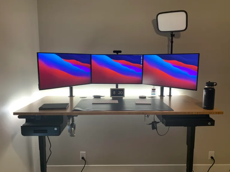 multi-monitor content creator setup