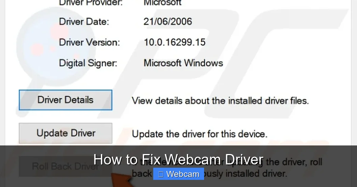 webcam driver update